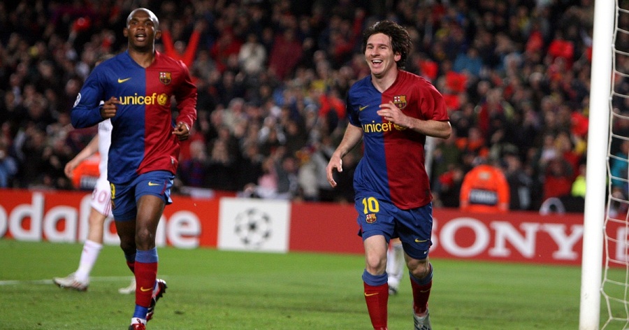 Messi và Eto’o đã từng vi phạm lỗi việt vị